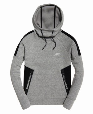 Superdry Core Gym Tech Slouch Női Kapucnis Pulóver Szürke | ZTEXH2951